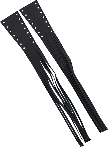 Lever Covers - Fringed Leather