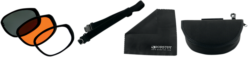 Sport & Street Convertible Sunglasses - Matte Black - Interchangeable Lens - Lutzka's Garage