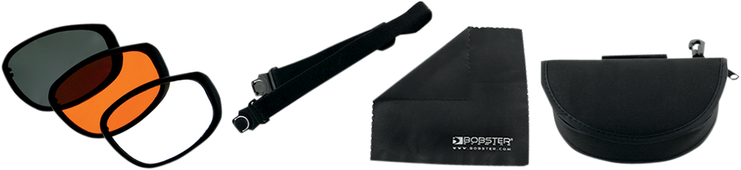 Sport & Street Convertible Sunglasses - Matte Black - Interchangeable Lens - Lutzka's Garage