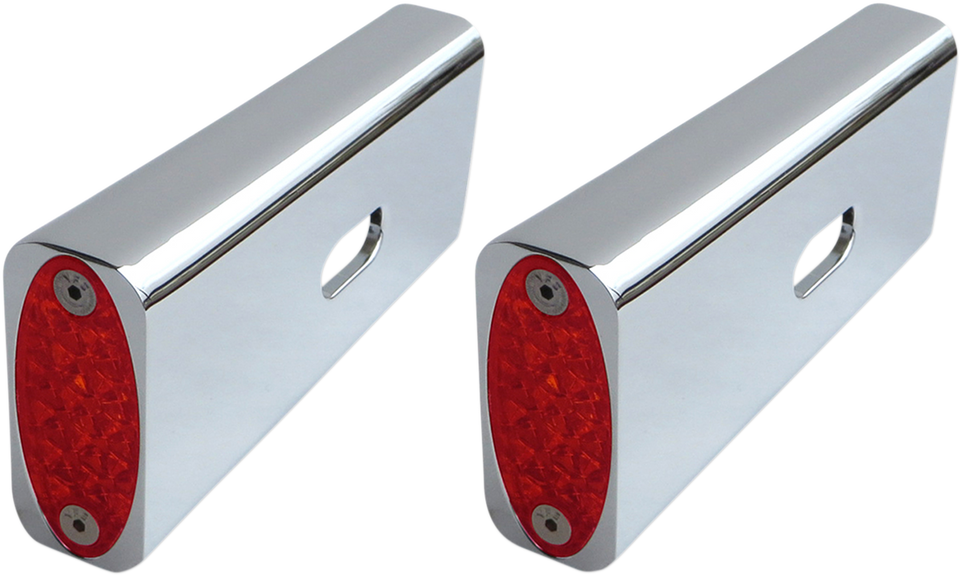 Strut LED Marker Light - Chrome/Red - Lutzka's Garage