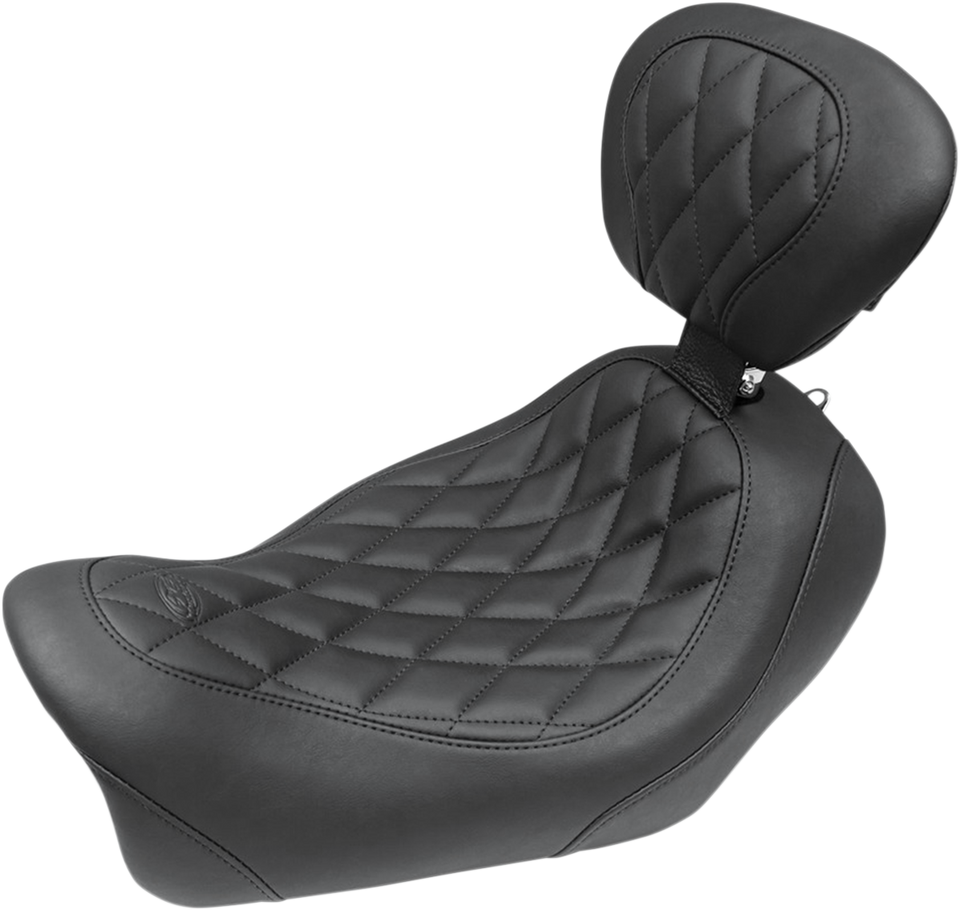 Tripper Solo Seat - Diamond - Black - Driver Backrest - Lutzka's Garage