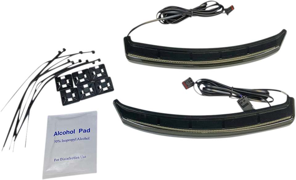 Saddle Bag Lights  - Indian -  Smoke Lens - Lutzka's Garage