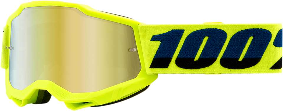 Youth Accuri 2 Goggles - Fluo Yellow - Gold Mirror - Lutzka's Garage