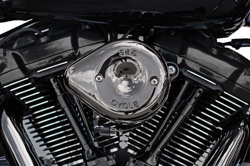 Stealth Mini Teardrop Air Cleaner Cover - M8 - Lava Chrome