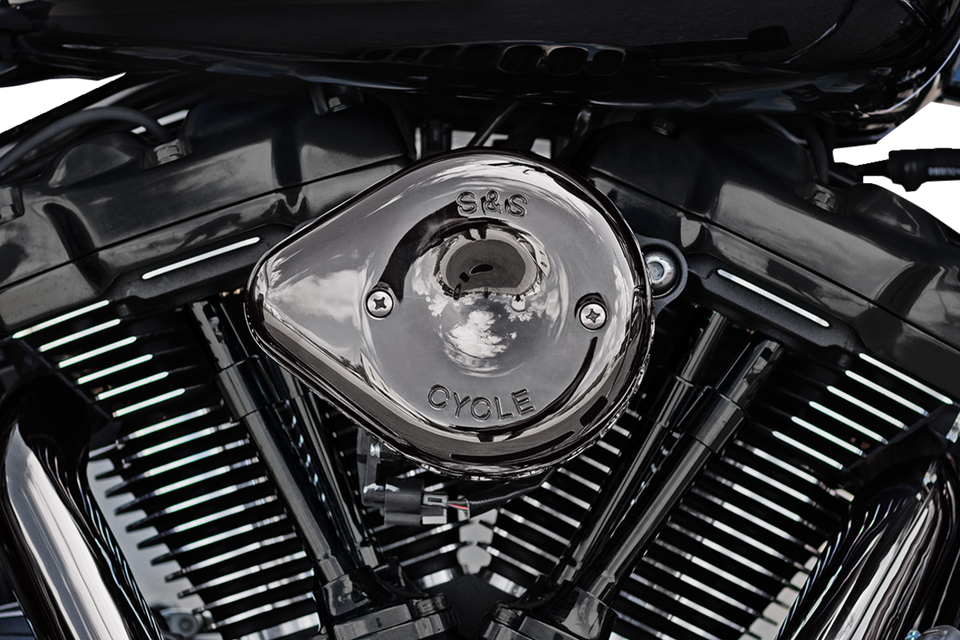 Stealth Mini Teardrop Air Cleaner Cover - M8 - Lava Chrome