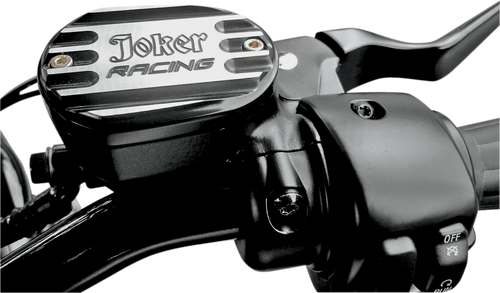 Master Cylinder Cover - Brake - Front - Joker Logo - Black - Lutzka's Garage