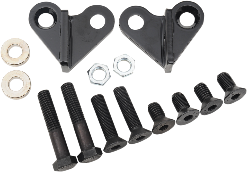 Rear Lowering Kit - Black - Lowers 1" - 97-01 FLHT - Lutzka's Garage