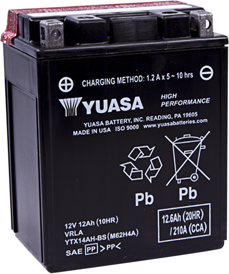 AGM Battery - YTX14AH-BS .66 L