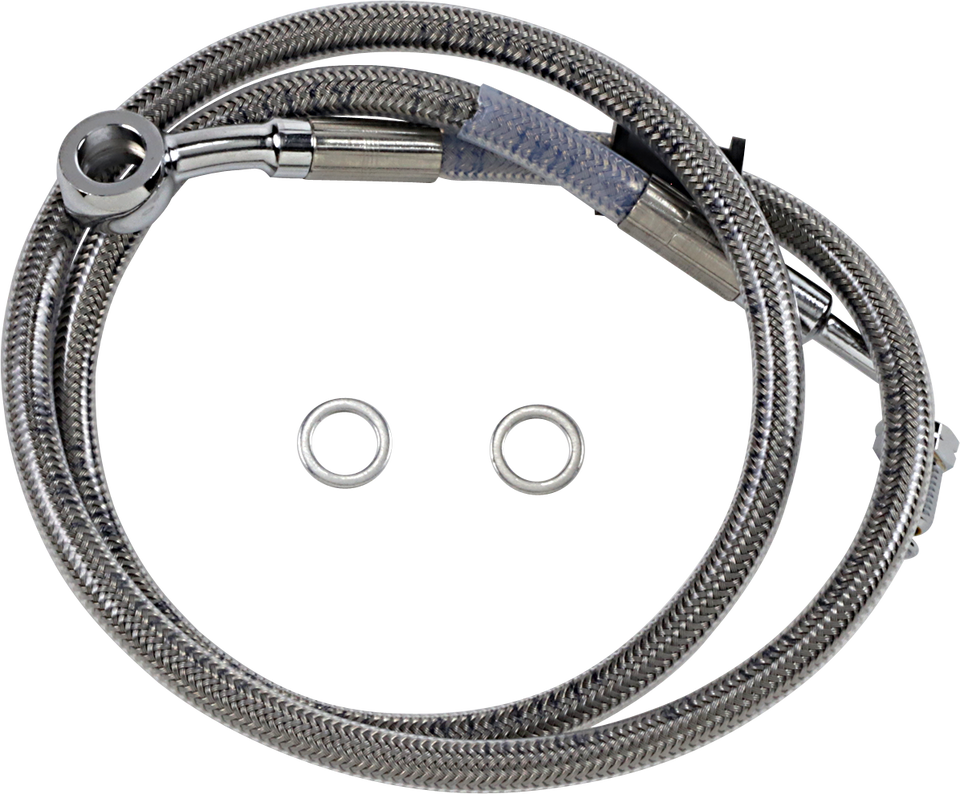 Brake Line - +6" - Stainless Steel - 18-20 Softail - Lutzka's Garage