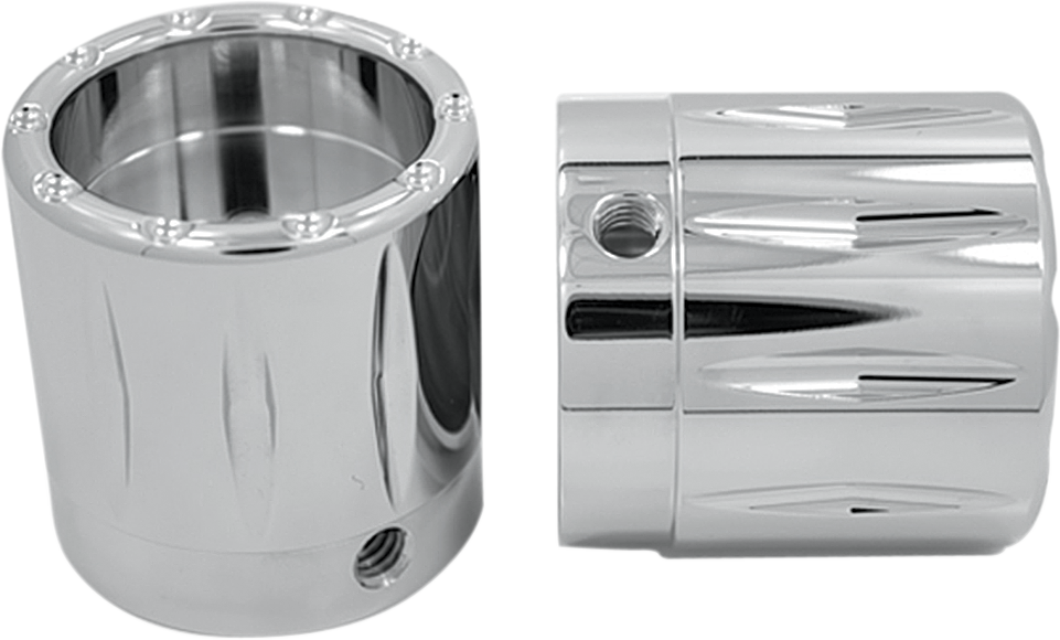 Front Axle Nut Cover - Chrome - Rival - 1