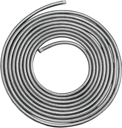 Braided Oil/Fuel Line - Stainless Steel - 3/8