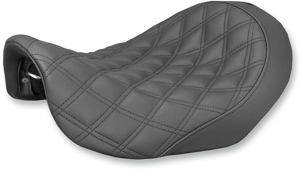 Renegade Seat - Lattice Stitched - Black - Dyna - Lutzka's Garage