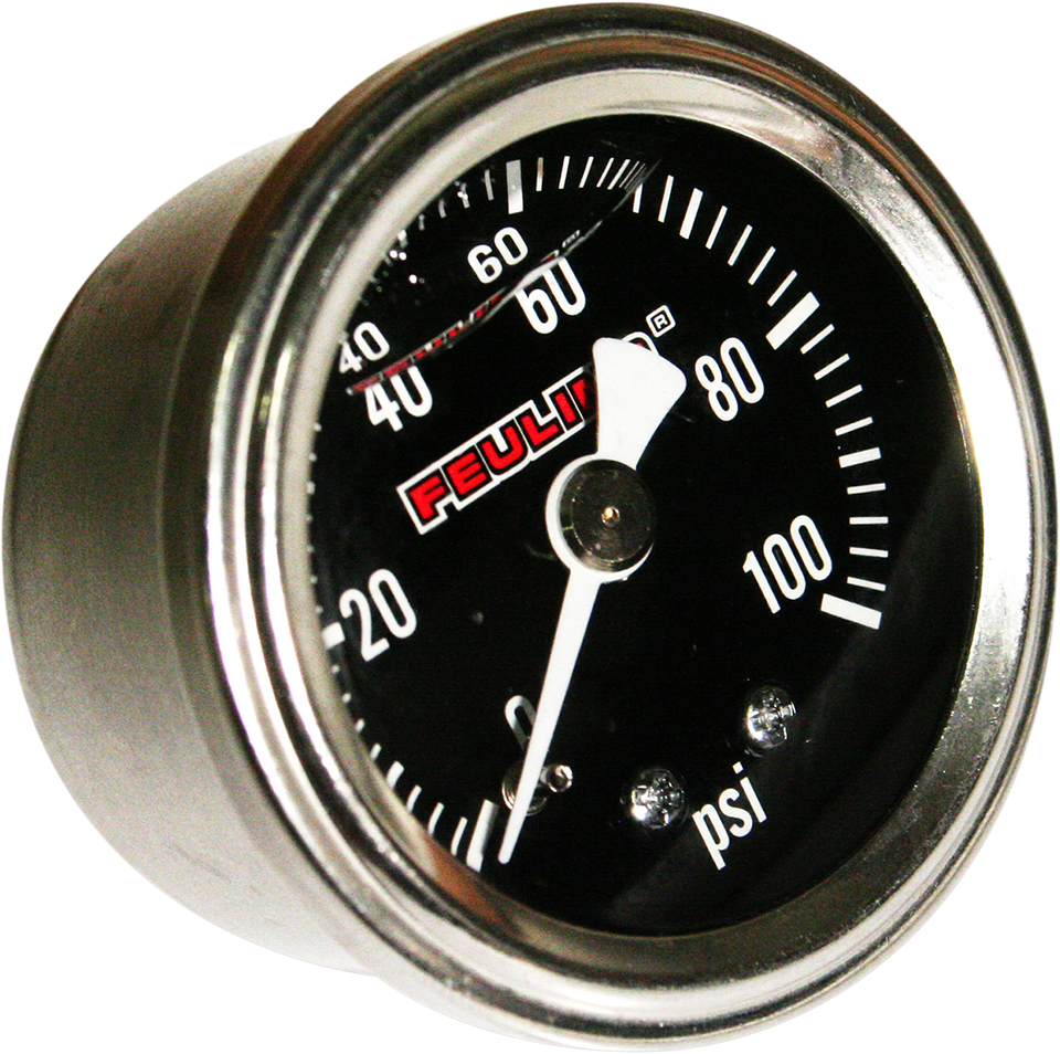 Oil Pressure Gauge - Back Port - Black Face - Lutzka's Garage
