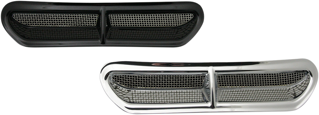 Fairing Vent Cover - Chrome - Lutzka's Garage