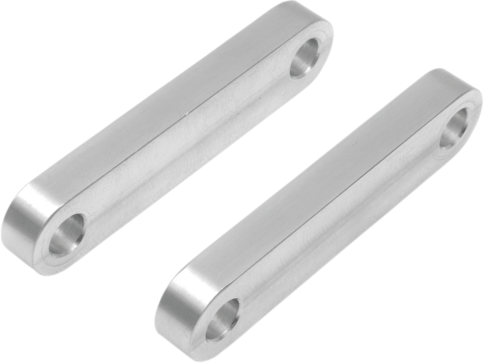 Hugger Front Fender Mounting Blocks - For 21" Wheels - Satin - Lutzka's Garage