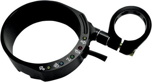 Speedometer Relocation  Bracket - Black - For 49 mm Fork - Lutzka's Garage