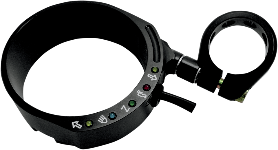 Speedometer Relocation  Bracket - Black - For 49 mm Fork - Lutzka's Garage