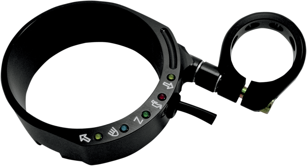 Speedometer Relocation  Bracket - Black - For 49 mm Fork - Lutzka's Garage