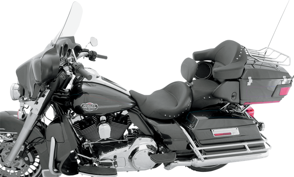 Super Touring Seat - Chrome Studded - Drivers Backrest