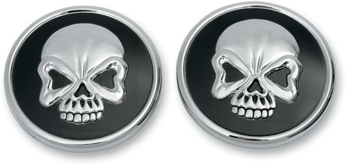 Screw-In Skull Gas Caps - Pair