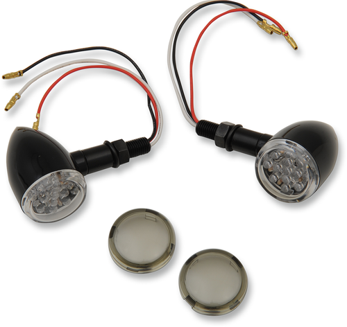 LED Marker Lights - Black/Red - Smoke Lens - Lutzka's Garage