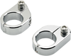 O/S Speed Clamps - Chrome - Straight - Lutzka's Garage