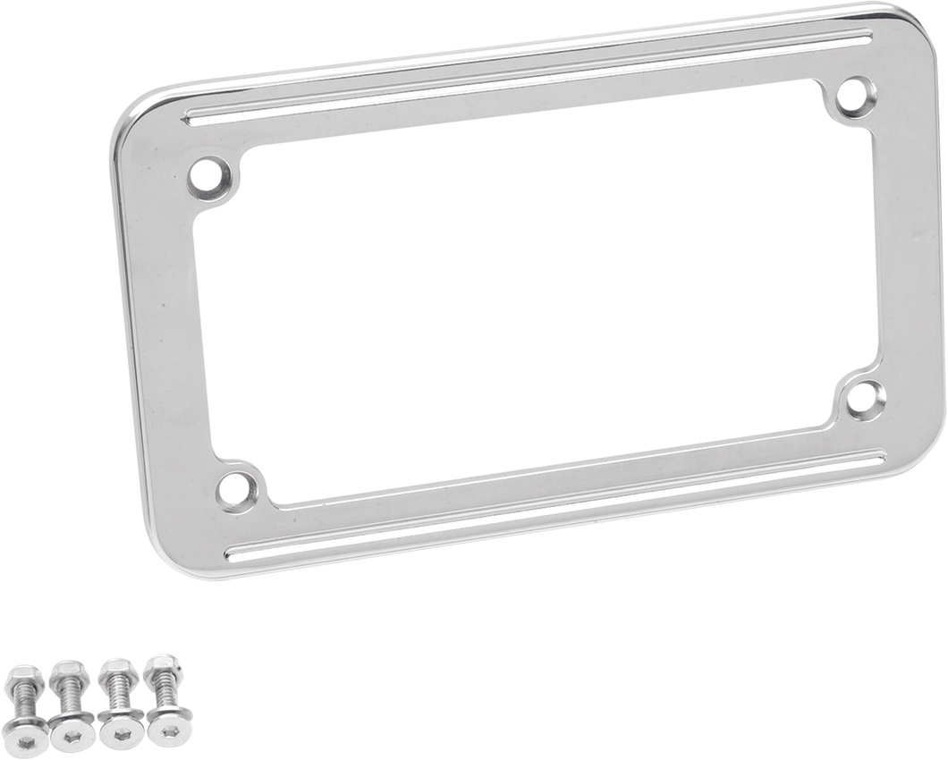 License Plate Frame - Chrome - Lutzka's Garage