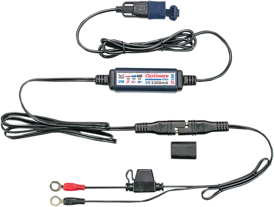SAE to USB Power Cable O-108 - With Battery Lead