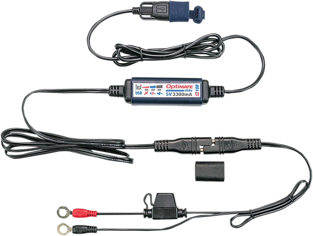 SAE to USB Power Cable O-108 - With Battery Lead
