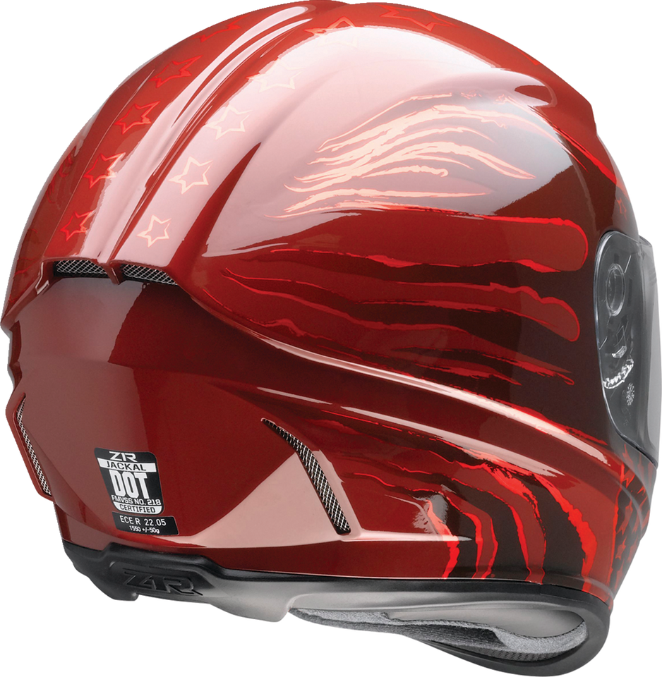 Jackal Helmet - Patriot - Red - Small - Lutzka's Garage