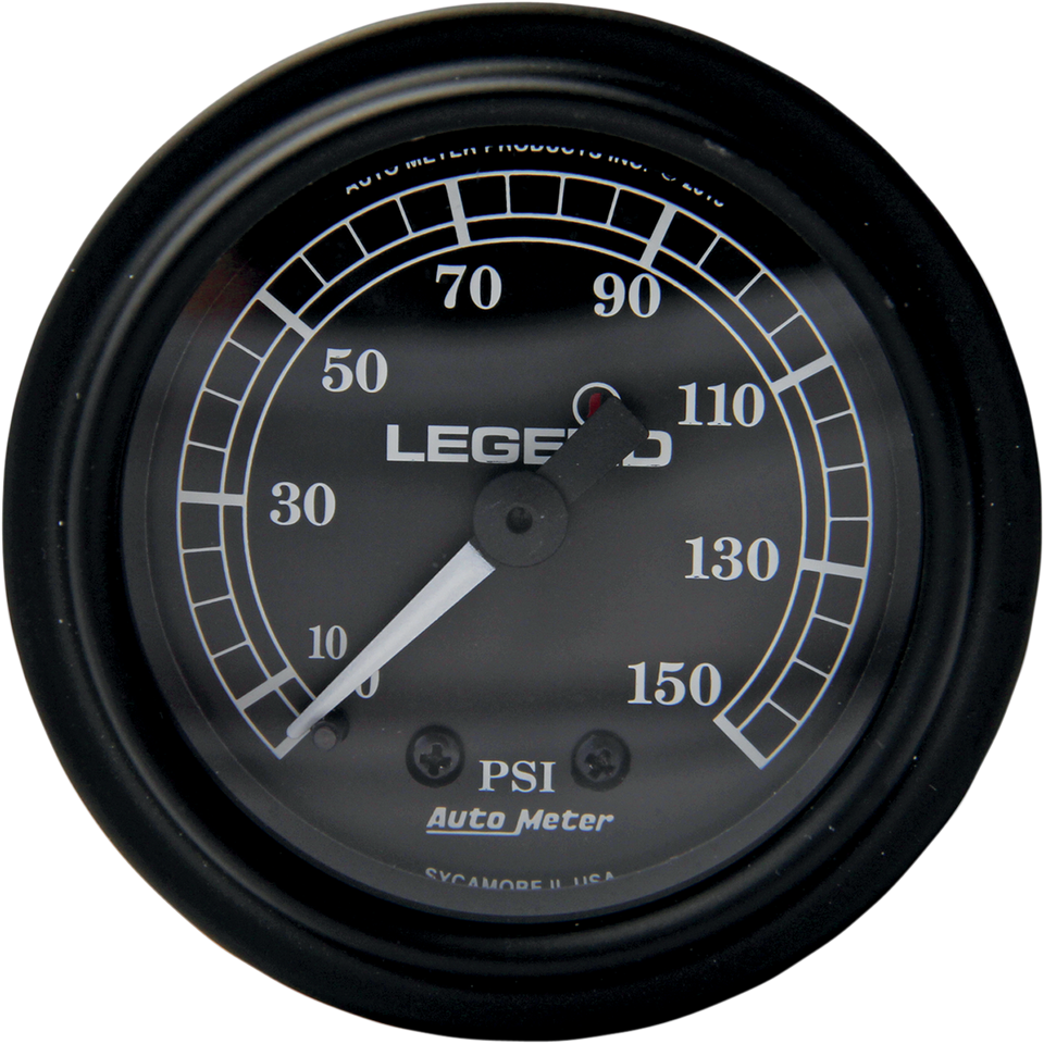 Fairing Mounted LED Backlit PSI Gauges - Black - Lutzka's Garage