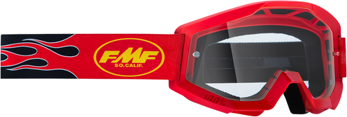 PowerCore Goggles - Flame - Red - Clear - Lutzka's Garage