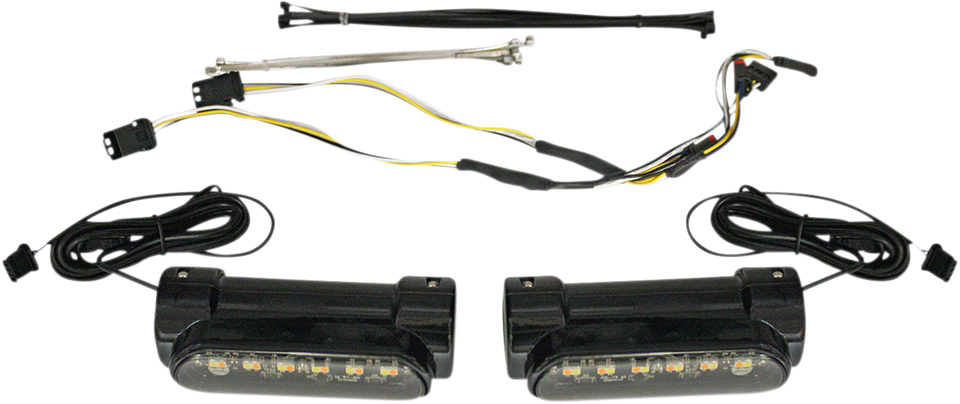 Engine Guard Light - FLH - Black - Lutzka's Garage