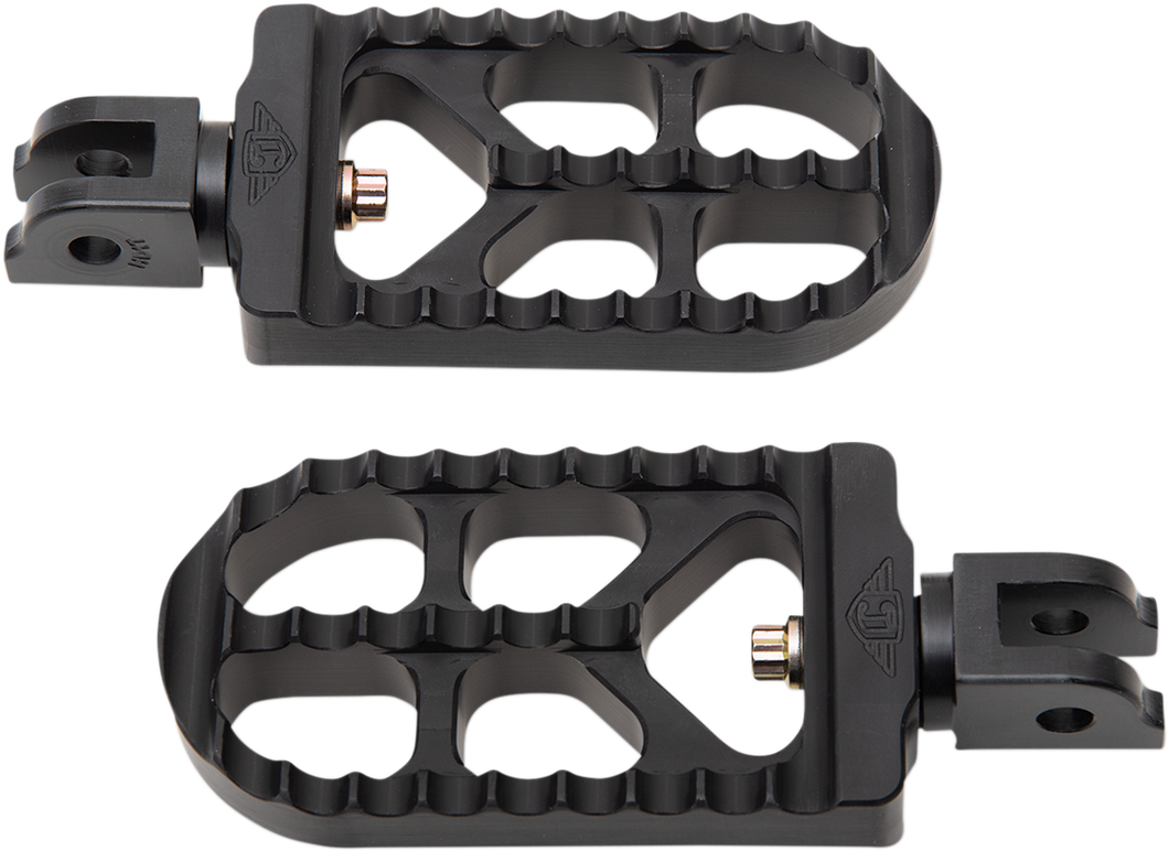 Foot Peg - Serrated - Black - Long - Lutzka's Garage