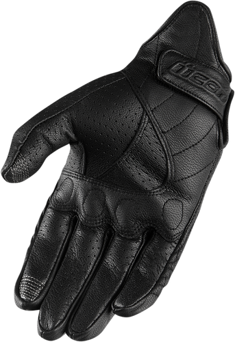 Womens Perforated Pursuit™ Gloves - Black - XS - Lutzka's Garage