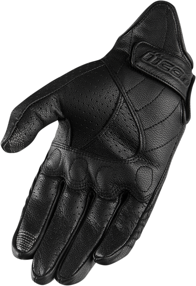 Womens Perforated Pursuit™ Gloves - Black - XS - Lutzka's Garage