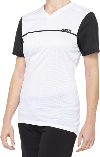Womens Ridecamp Jersey - Short-Sleeve - White/Black - Small - Lutzka's Garage