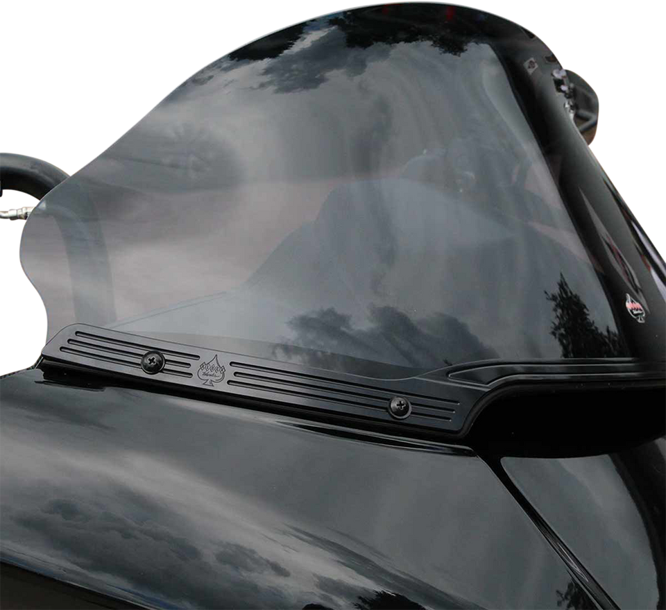 Logo Windshield Trim - Black - Lutzka's Garage
