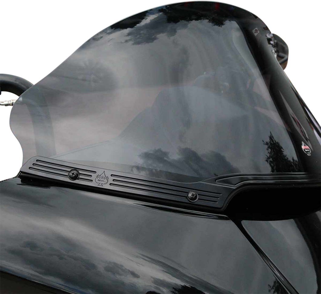 Logo Windshield Trim - Black - Lutzka's Garage