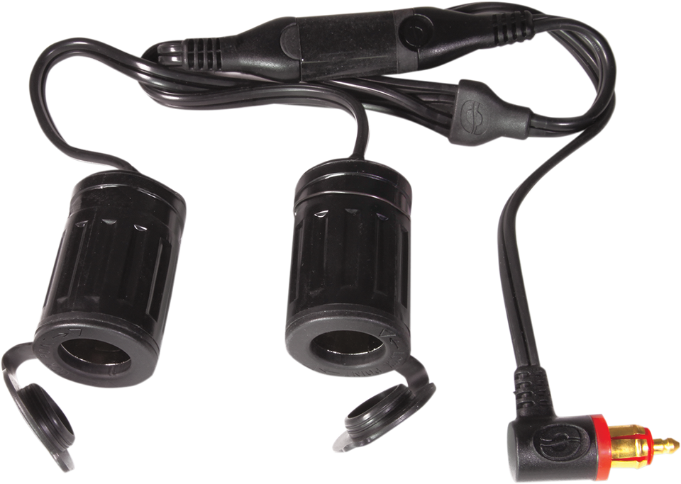 Charger Cord - DIN to Dual Socket Splitter Adapter