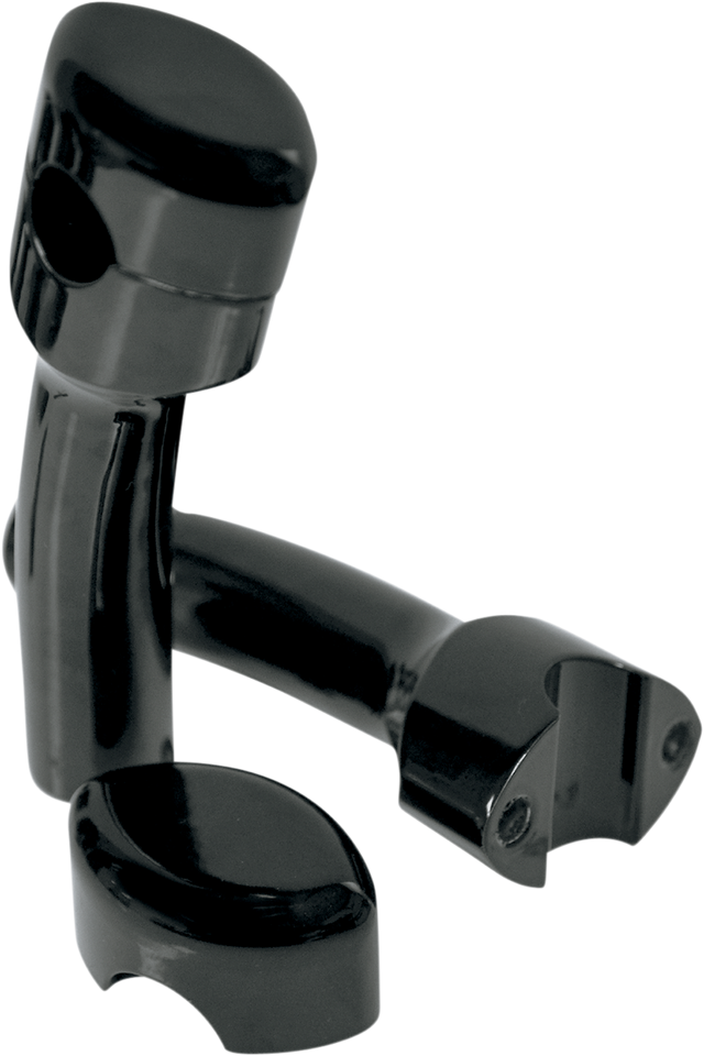 Risers - Smooth - Pullback - 5-1/2" - Black - Lutzka's Garage