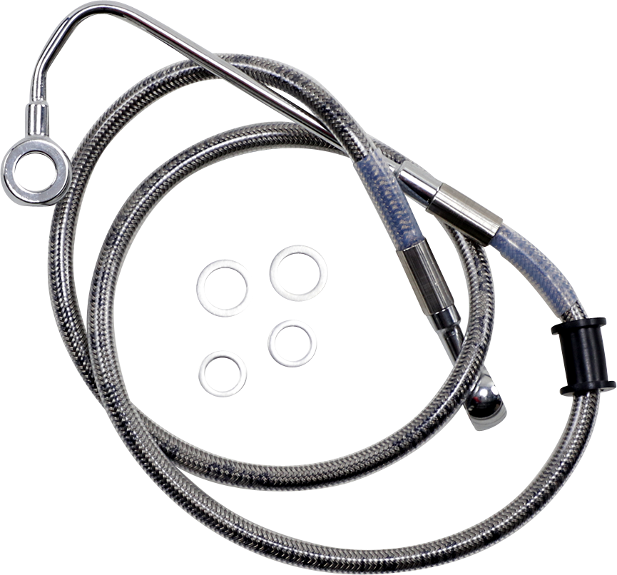 Brake Line - FLSTC 15-17 - Stainless Steel - Lutzka's Garage