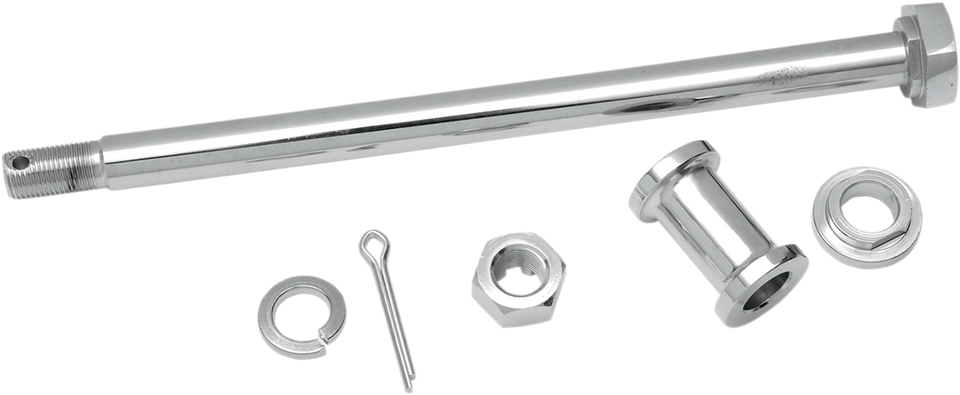 Axle Kit - Rear - Chrome - 52-78 XL - Lutzka's Garage