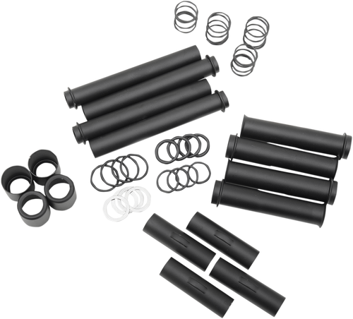 Pushrod Tube Kit - Black - Twin Cam - Lutzka's Garage