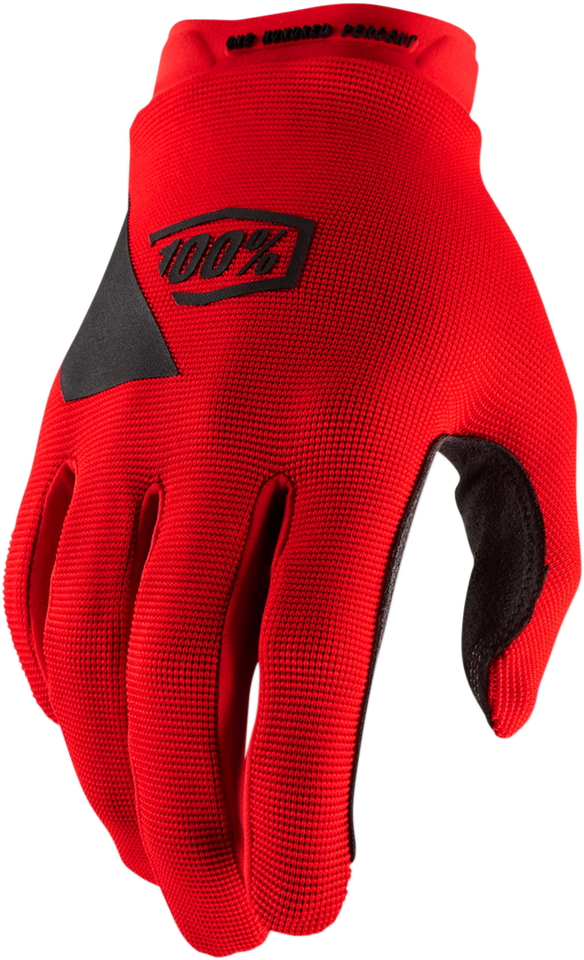 Youth Ridecamp Gloves - Red - Small - Lutzka's Garage
