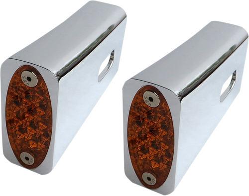 Strut LED Marker Light - Chrome/Amber - Lutzka's Garage