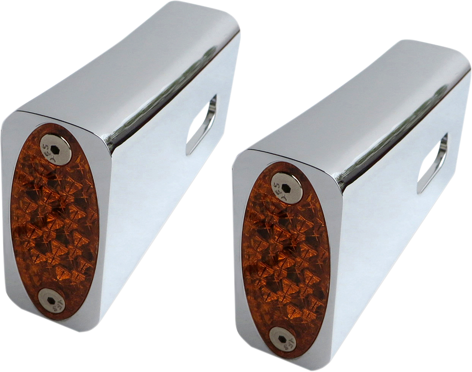 Strut LED Marker Light - Chrome/Amber - Lutzka's Garage