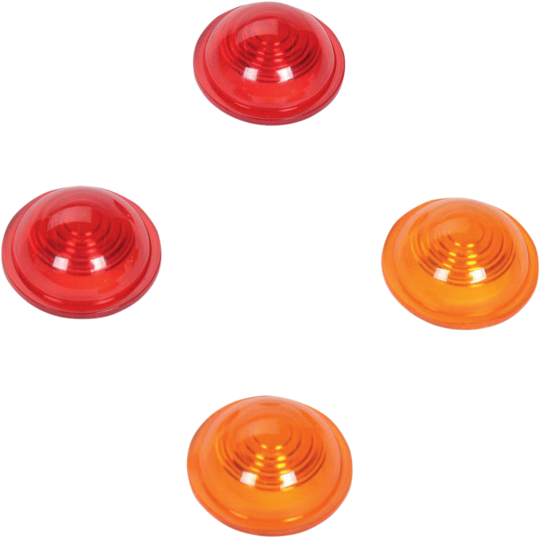 Mini-Bullet Lens Kit - Amber/Red - Lutzka's Garage