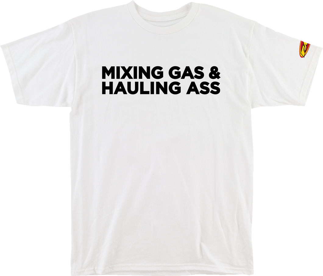 Gass T-Shirt - White - Small - Lutzka's Garage