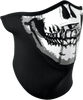 3-Panel Neoprene Half-Face Mask - Skull